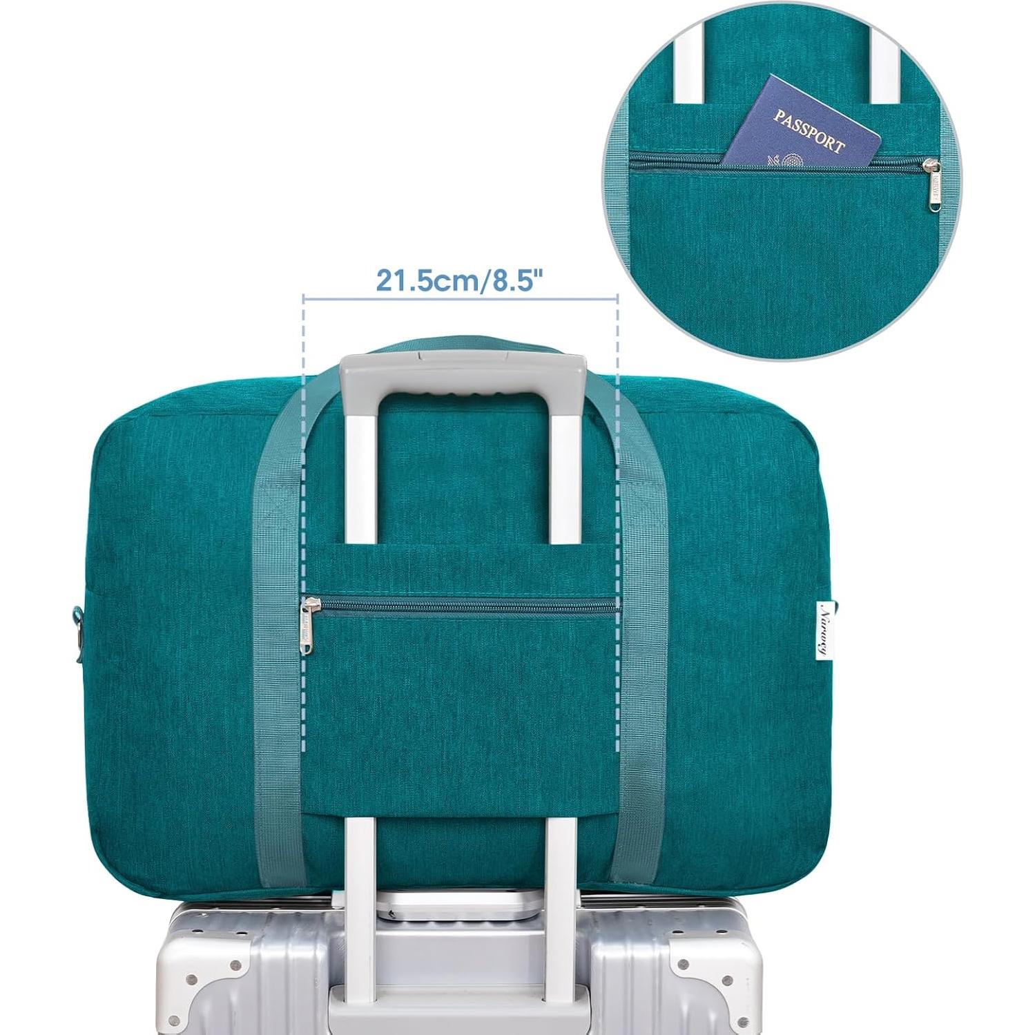 Bolsa de mano Narwey 40L Verde Azulado 52.1x35.1x22.1 cm