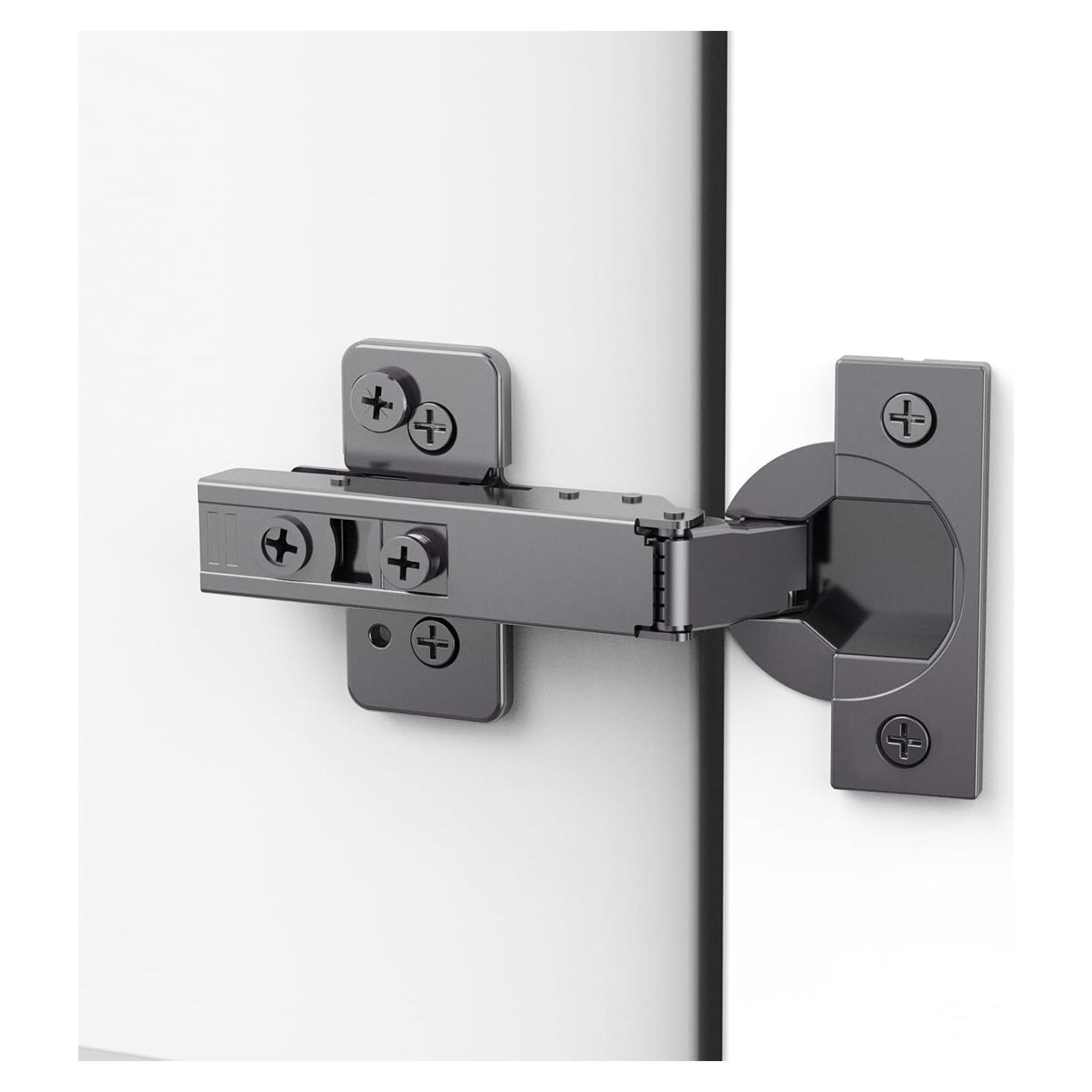 Paquete de 10 Bisagras Ocultas Chibery Titanio Negro 3D