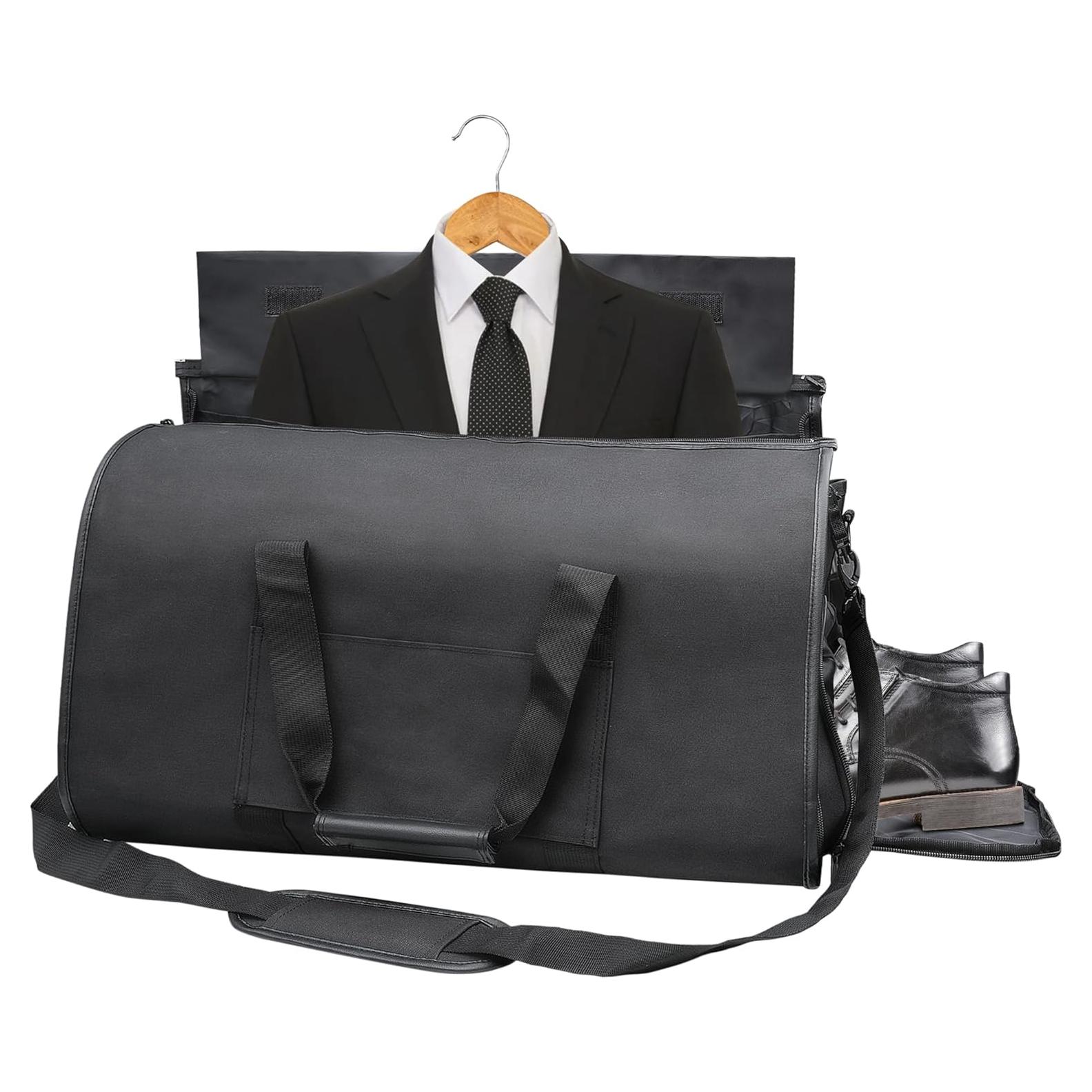 Bolsa de Viaje Convertible Kalawen 45L Negra con Compartimentos