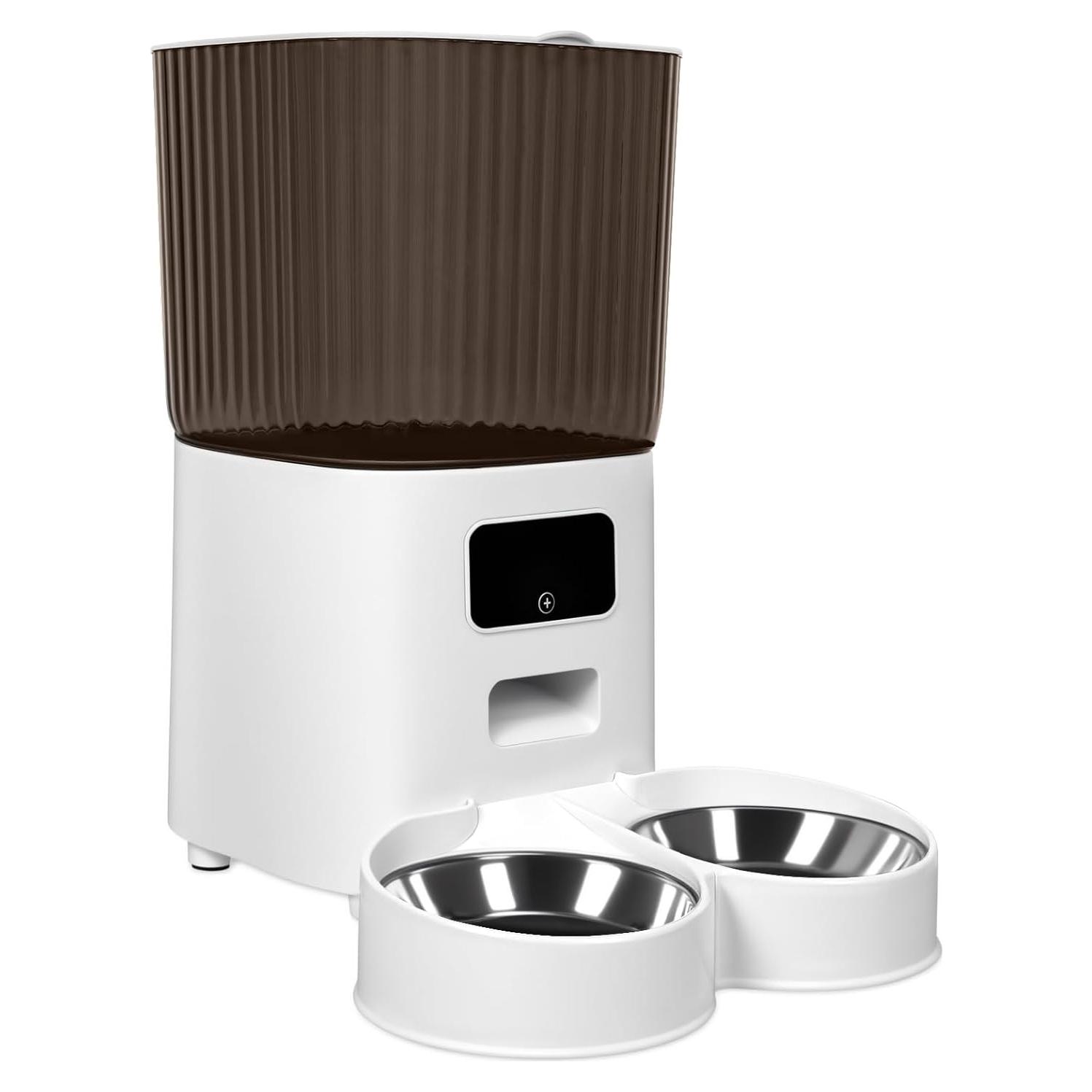 Comedero Inteligente para Mascotas Goodliest 5L Doble Cuencos WiFi