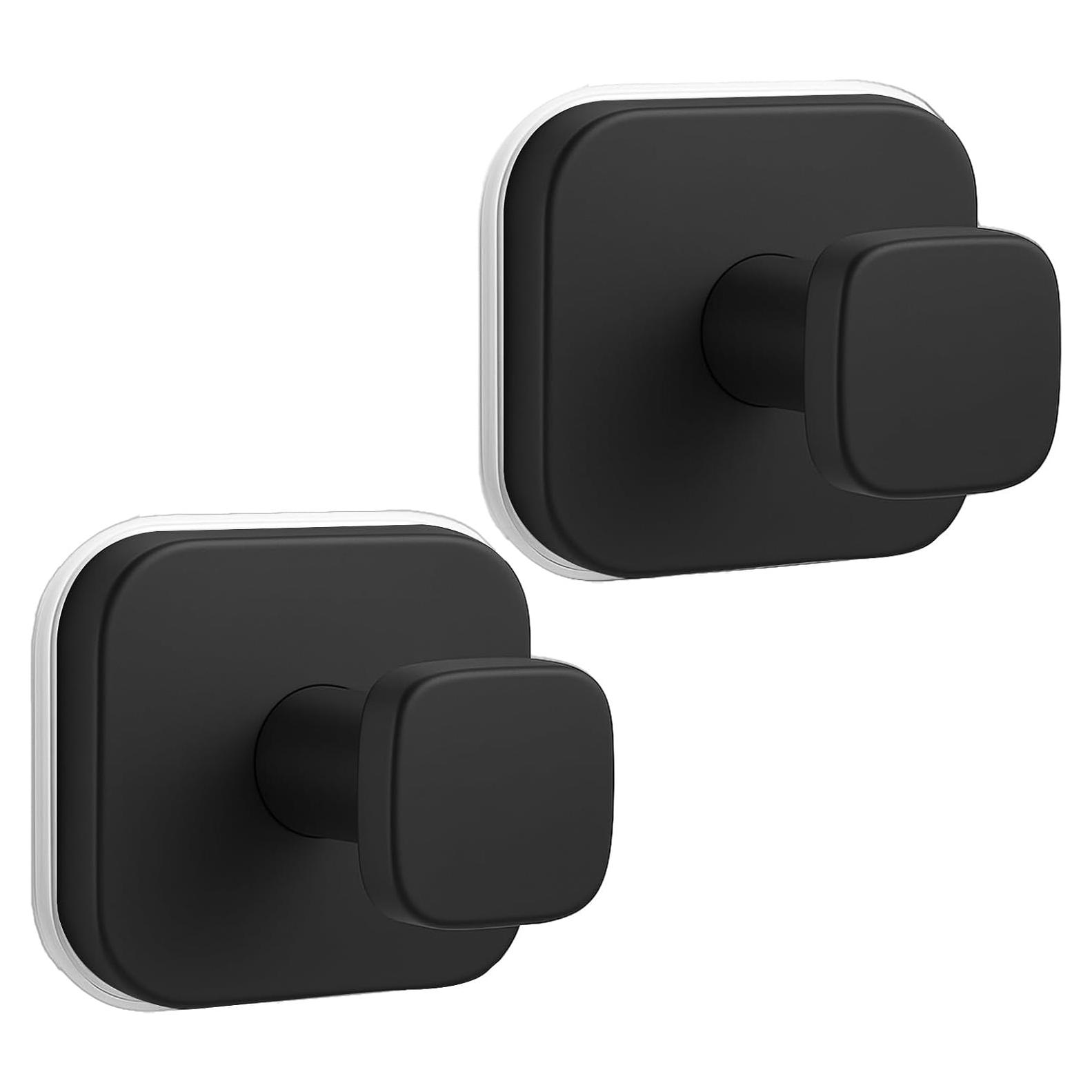 Ganchos de Ducha Reutilizables WingWider 2 Piezas Negro