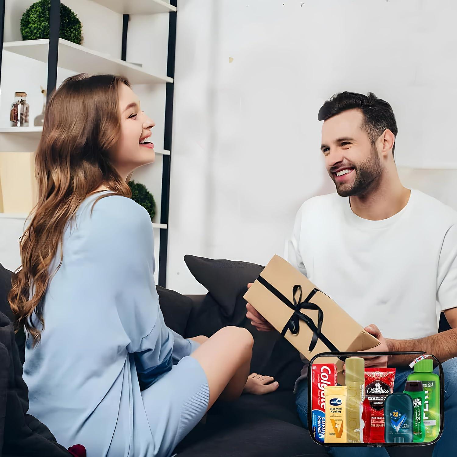 Kit de Aseo para Hombres ZompoZ - 8 Artículos TSA en Bolsa