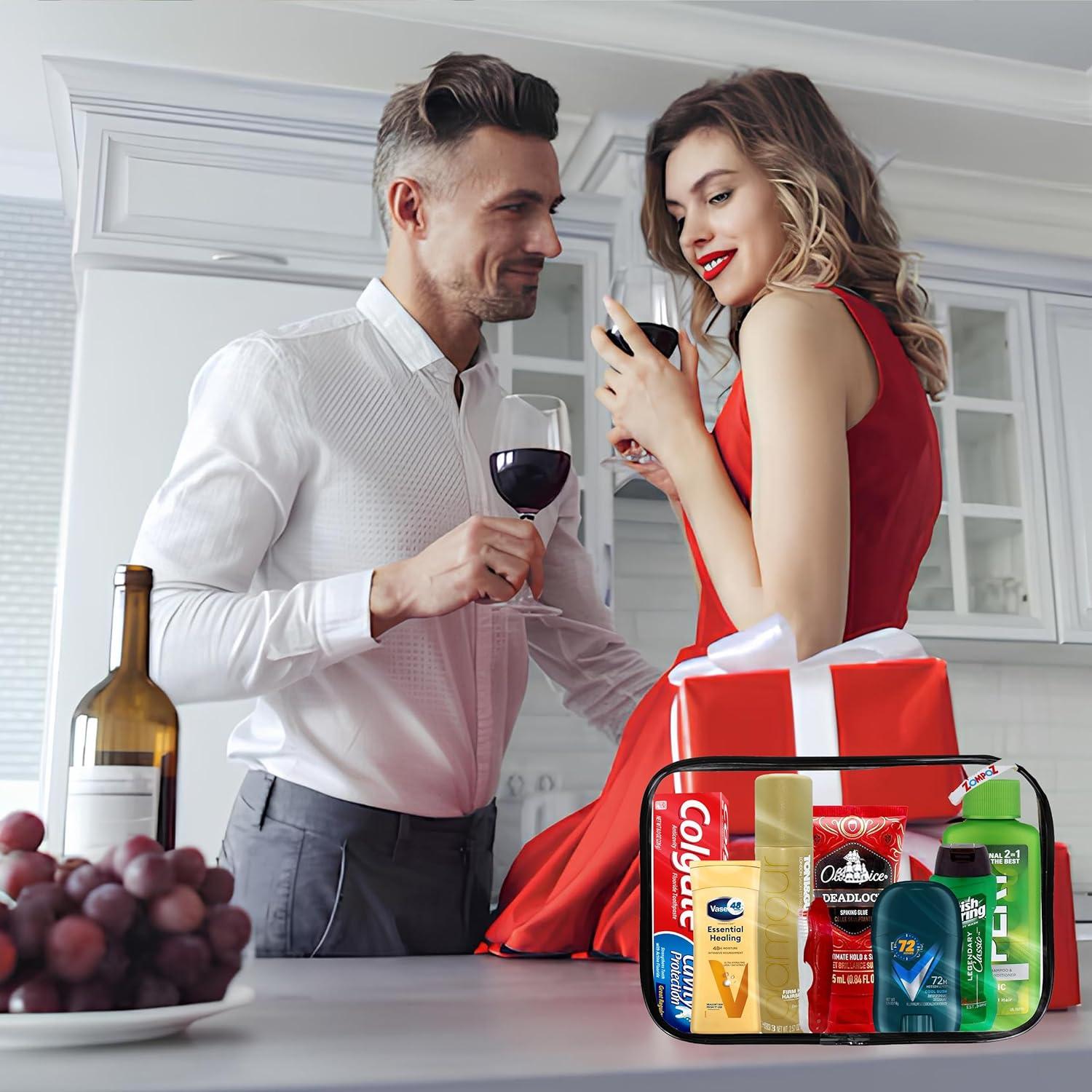 Kit de Aseo para Hombres ZompoZ - 8 Artículos TSA en Bolsa