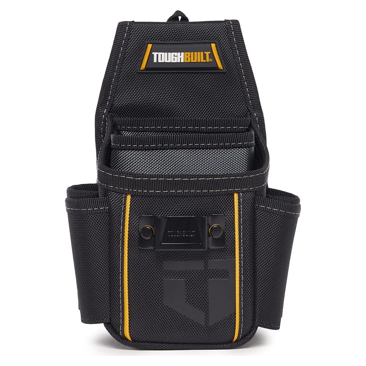 Utility Plus Pouch- 7 Pockets and Rear Pocket Flap - Heavy Duty and Durable, Notebook Pocket, Tape Measure Clip - (TB-236-7)