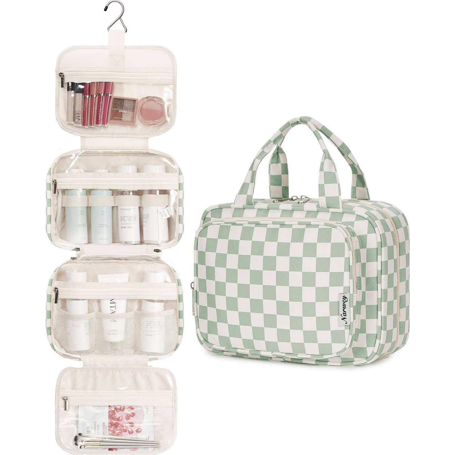 Bolsa de Aseo Colgante Narwey Verde Menta Mediana 27.5x20.5cm