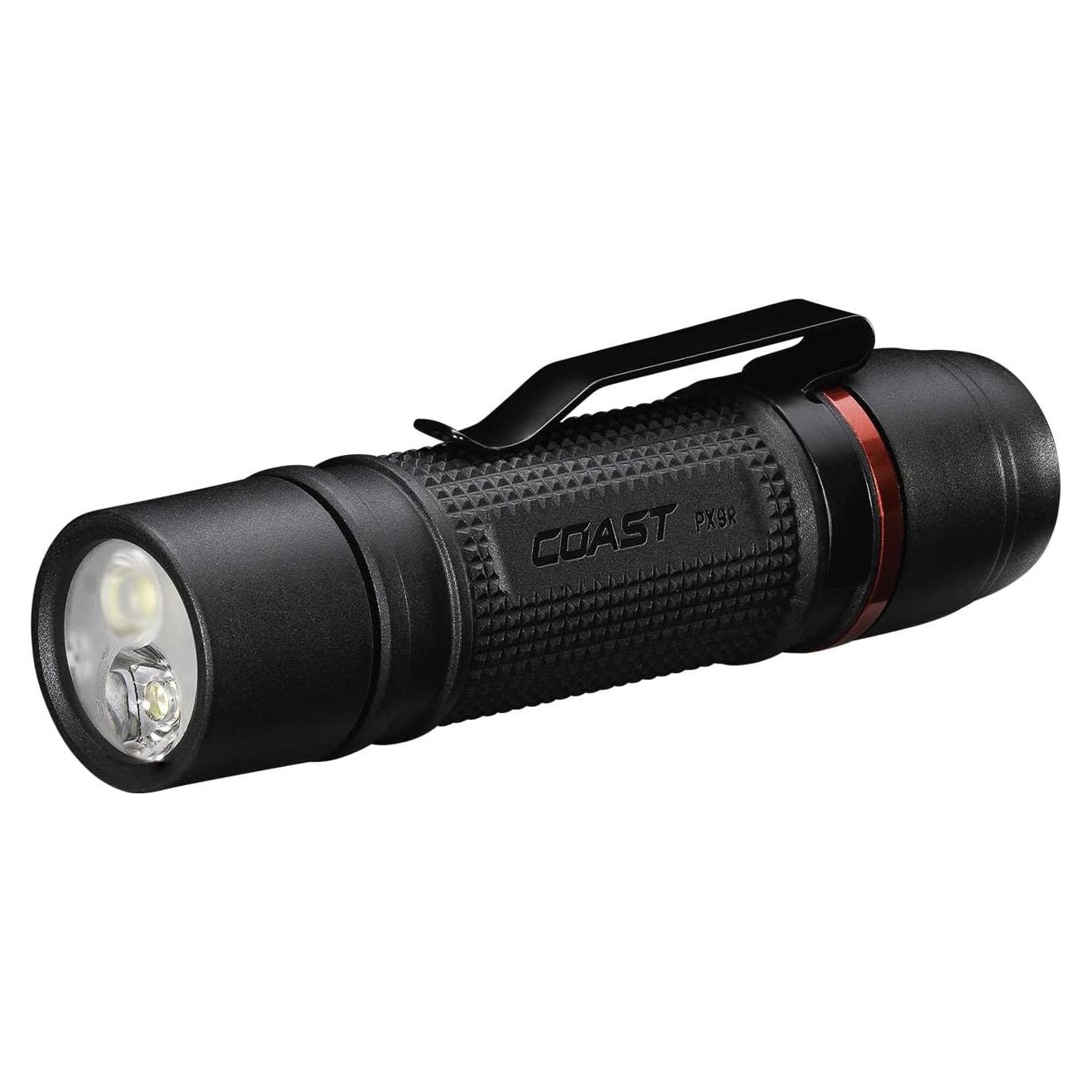 Linterna LED Recargable Coast PX9R 1000 Lúmenes Doble Óptica