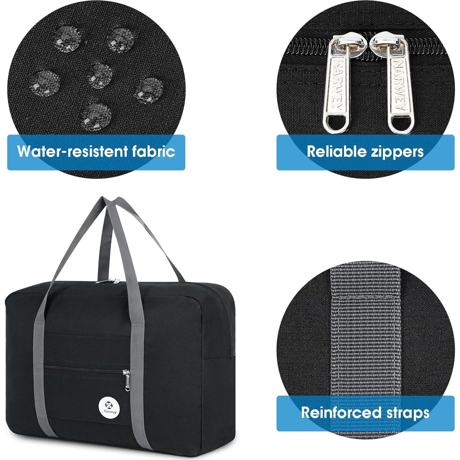 Bolsa de Viaje Plegable Narwey 45.72x35.56x20.32 cm Resistente