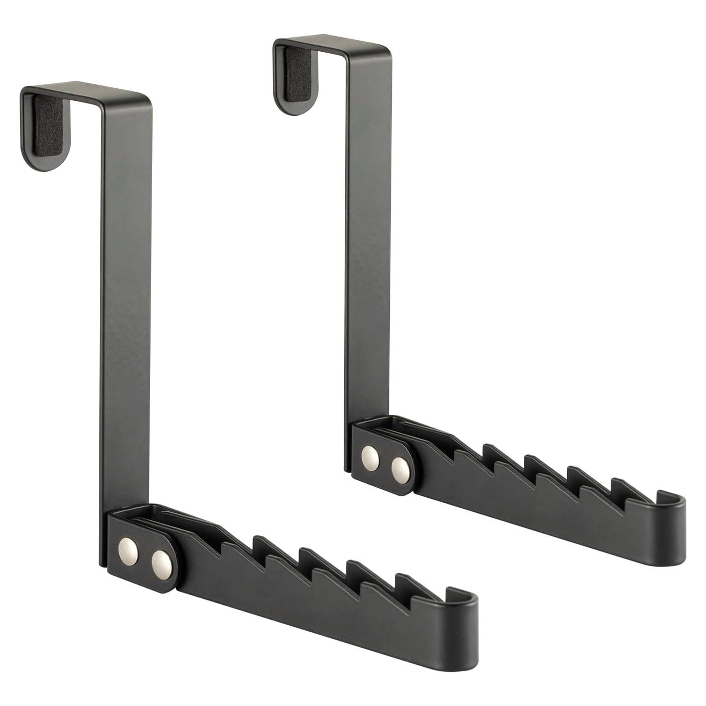 Paquete de 2 Percheros Metálicos TASEVO Ajustables Plegables