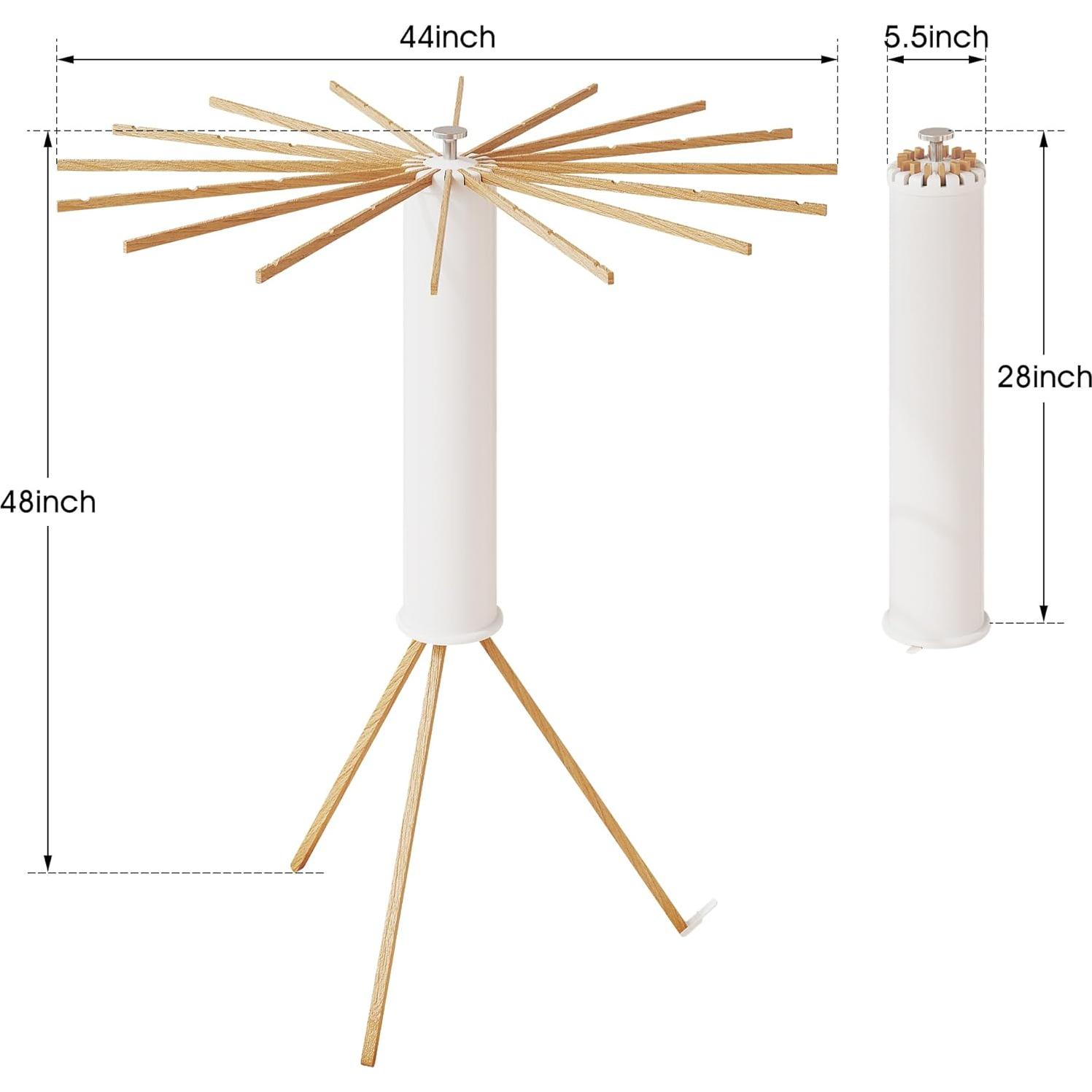 Soporte Plegable para Secar Ropa BOQORAD 16 Postes Madera