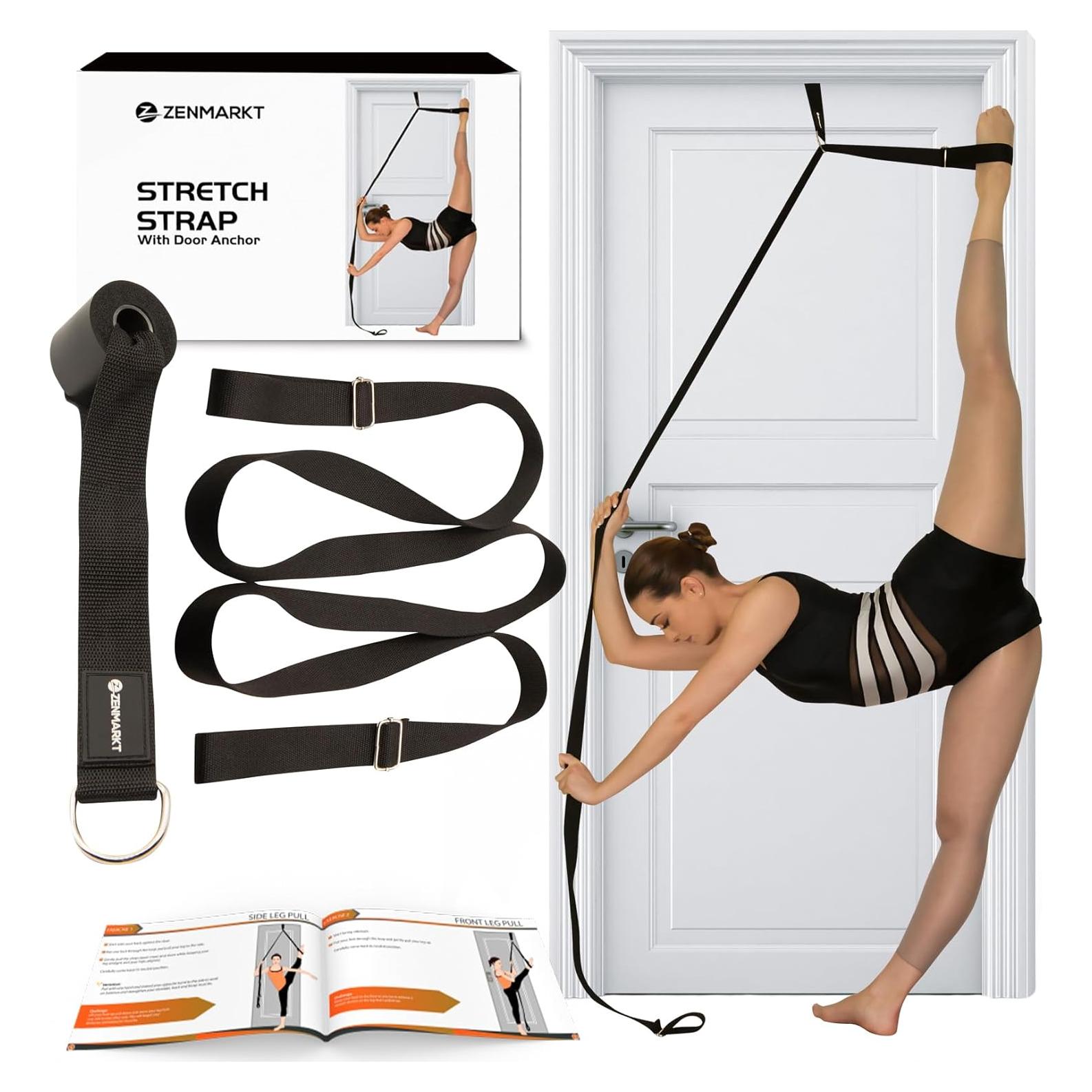 Correa de Estiramiento Zenmarkt con Ancla para Puerta - Flexibilidad y Splits