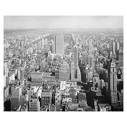Fotografía Aérea Centro Rockefeller NYC 30x22 cm
