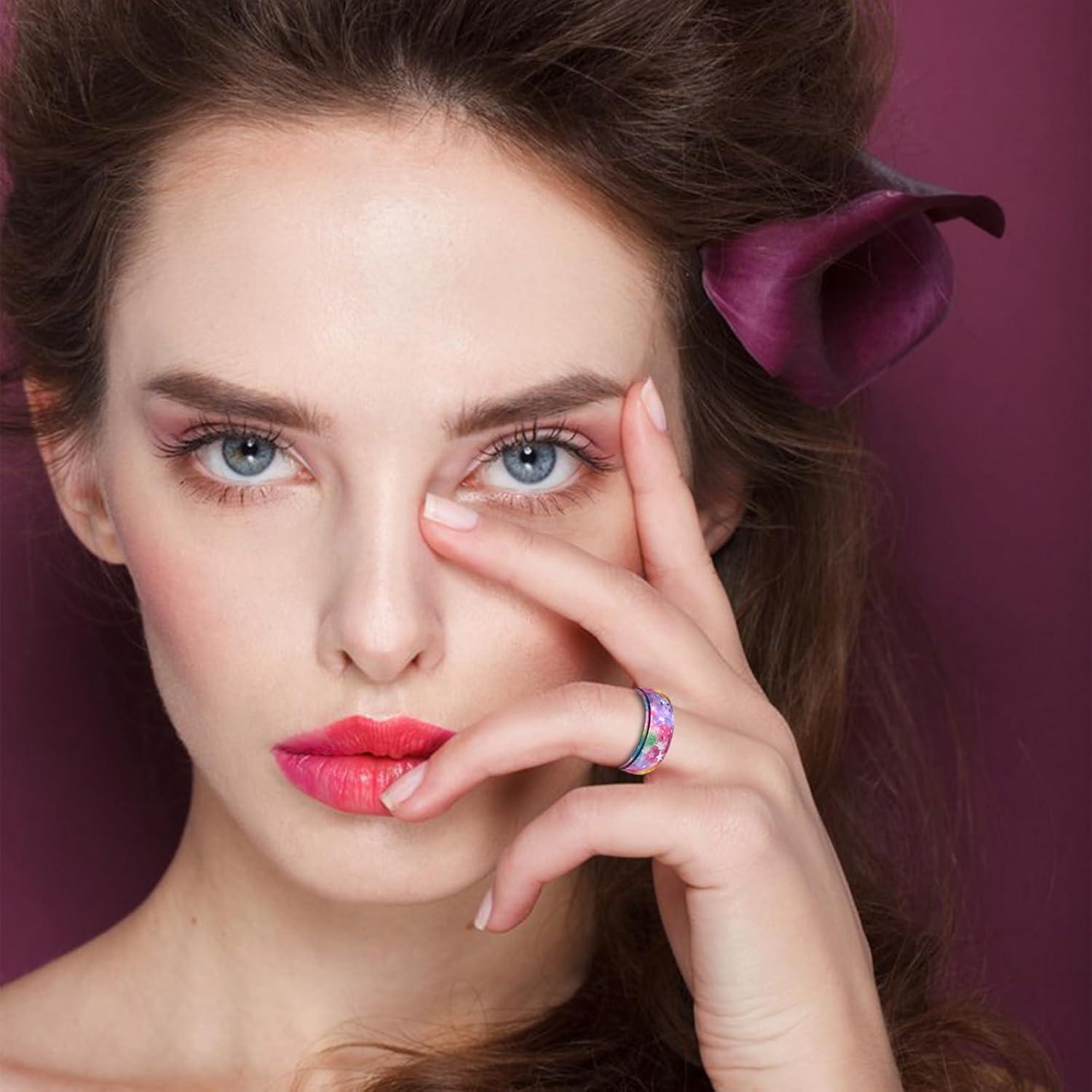 Paquete de 4 fundas de silicona Hyinus para Oura Ring Gen 3 - Tamaño S