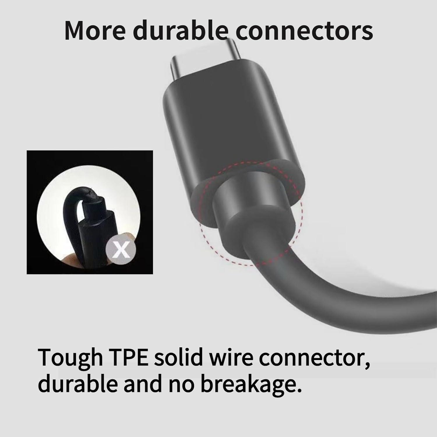 Paquete de 2 Cables de Carga Type-C Xinya 1.0m y 0.6m