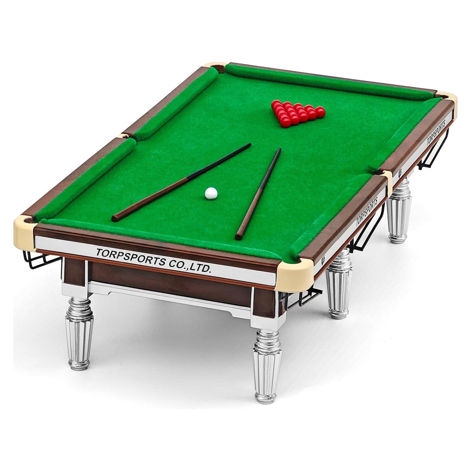 Modelo de Mesa de Billar Mini TP Plata 20x10x6 cm Decorativo