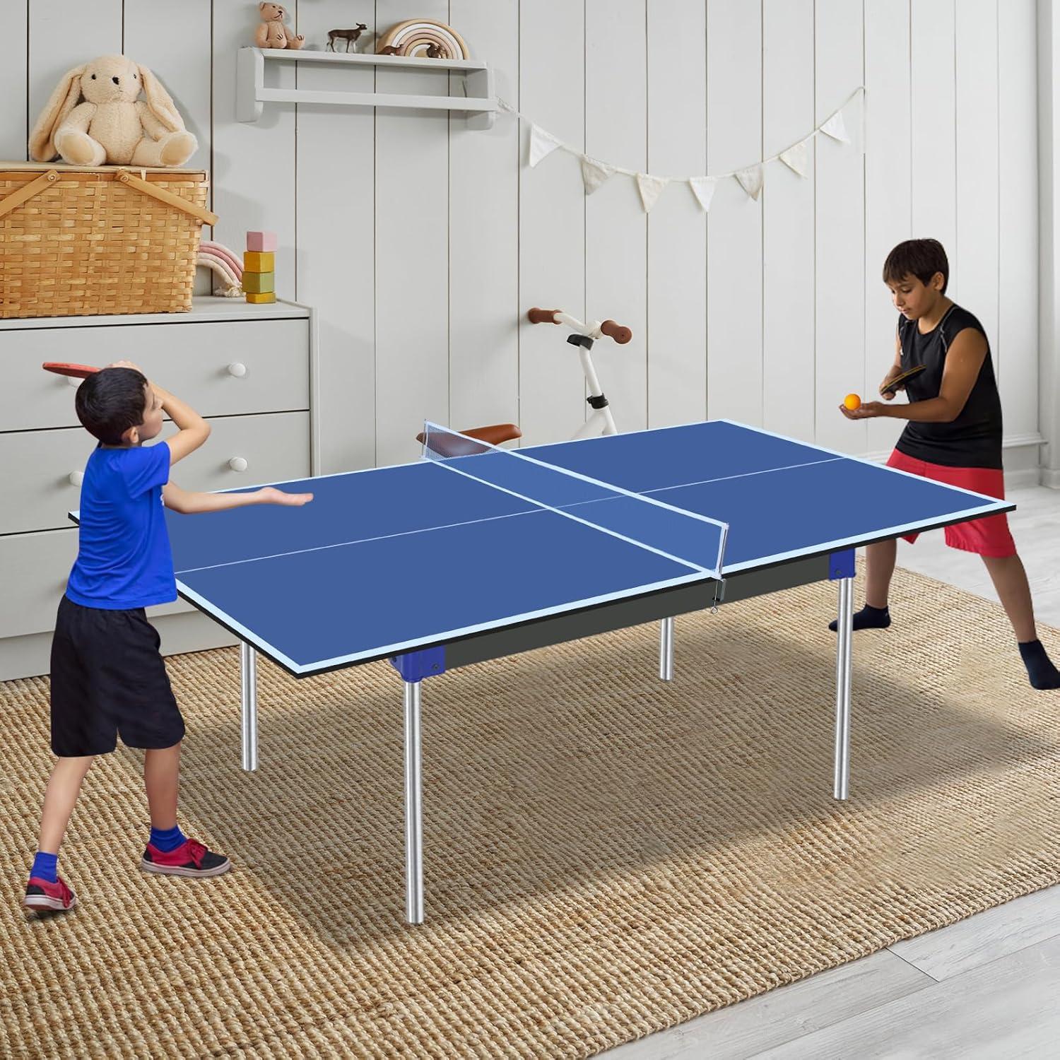 Mesa de Ping Pong Plegable Genérica 180 cm con Red y Acolchado