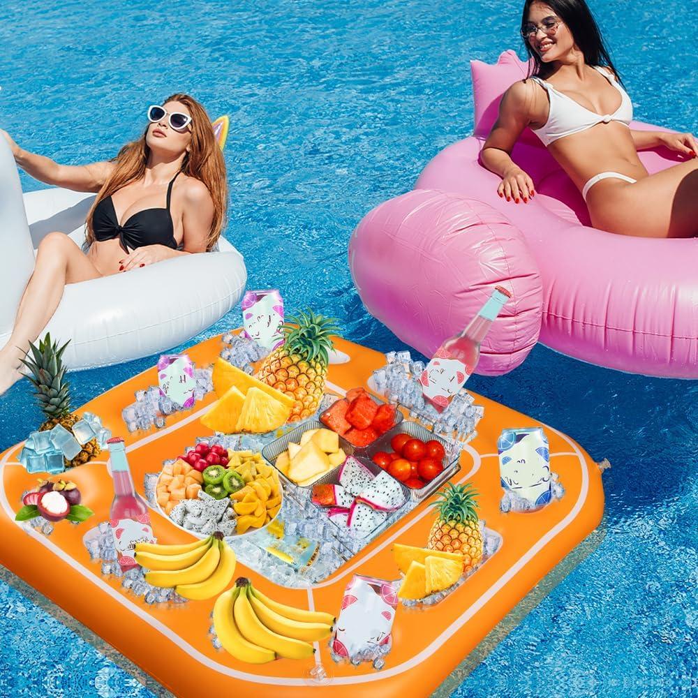 Mesa Flotante para Juegos de Pool GNYOGO 96.5x96.5cm Blanca