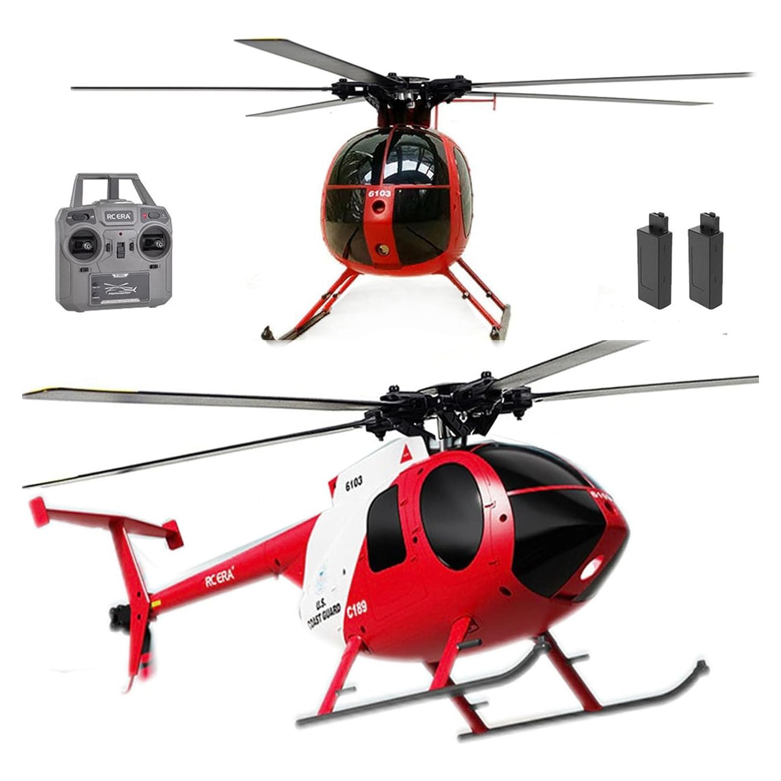 Helicóptero RC MD500 C189 335mm con Posicionamiento Óptico