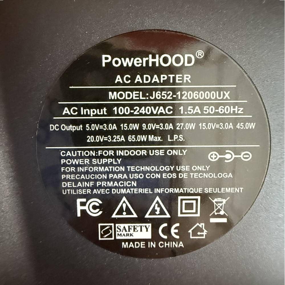 Adaptador AC/DC USB-C 65W PowerHOOD para HoverAir X1