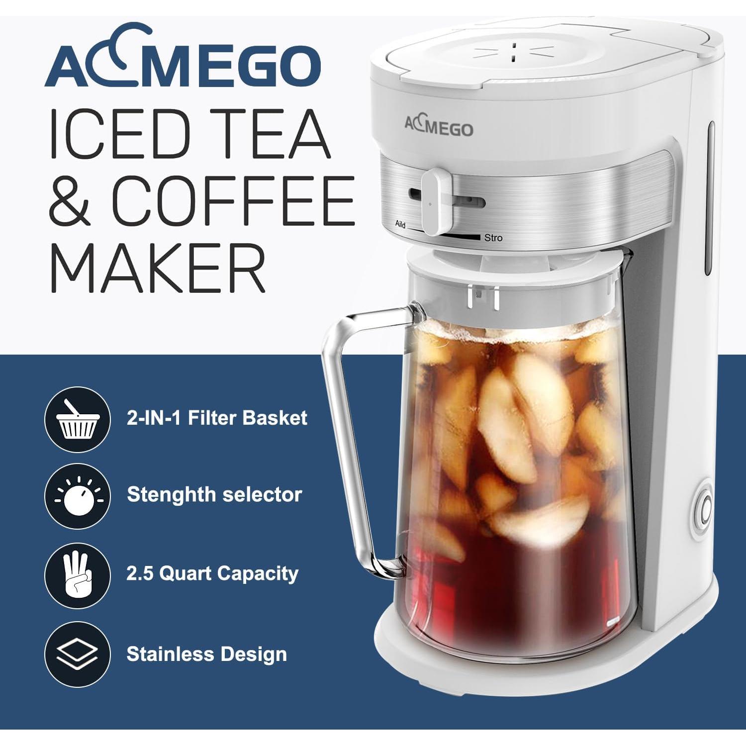 Hacedor de Té Helado Aemego 2.5L con Filtro Reutilizable