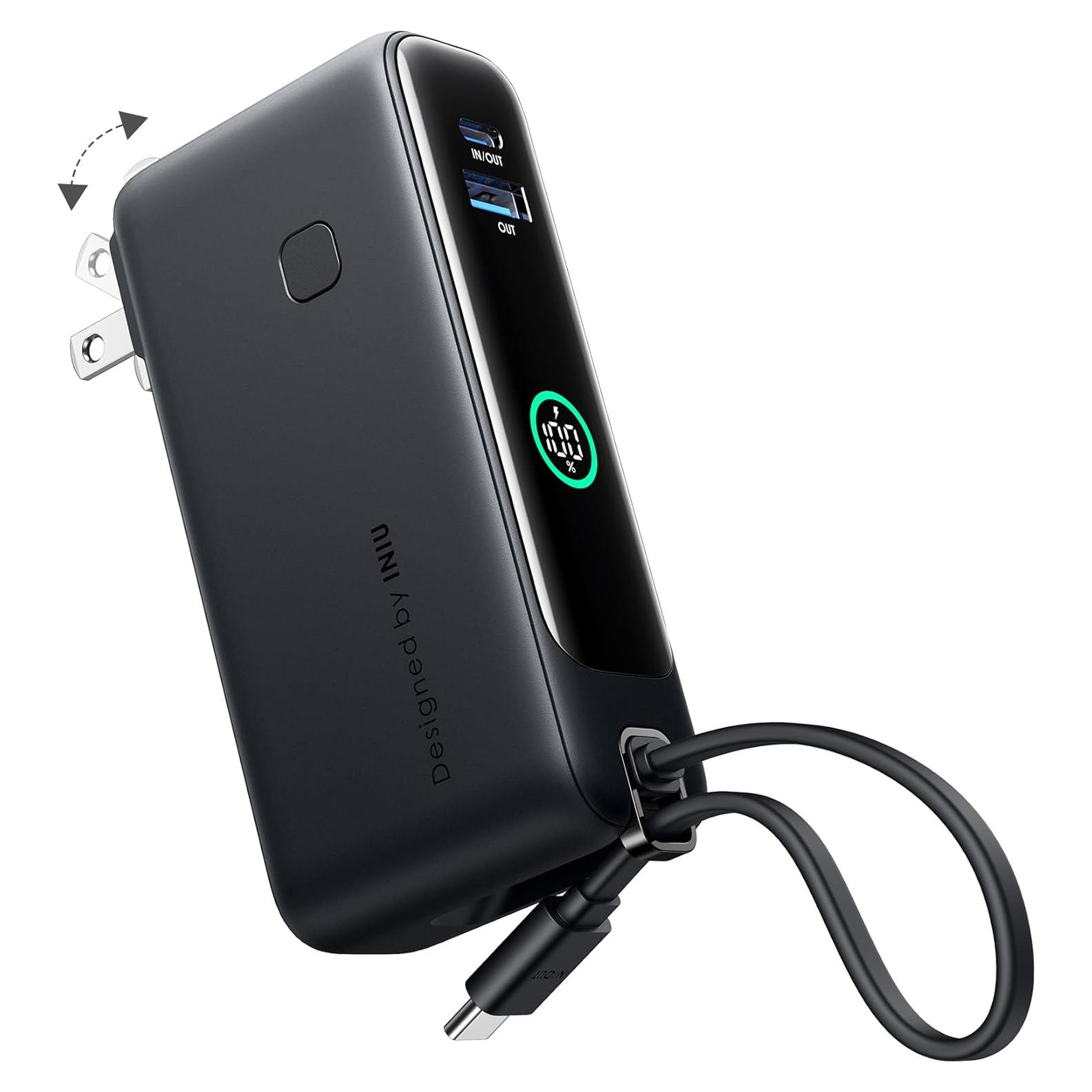 Cargador Portátil INIU 3-en-1 10000mAh 30W Carga Rápida