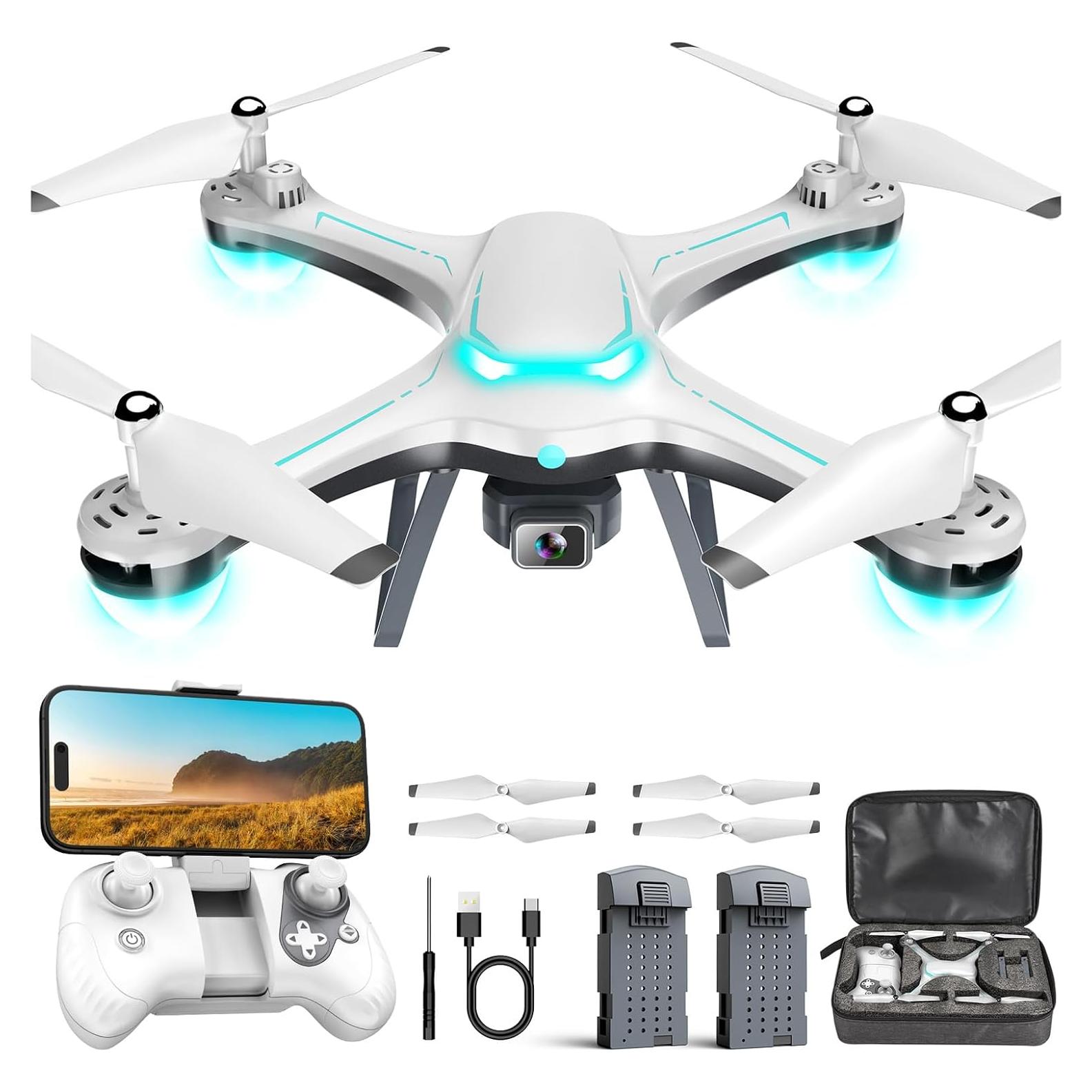 Drone Hiturbo JY013 con cámara HD 1080P y 2 baterías