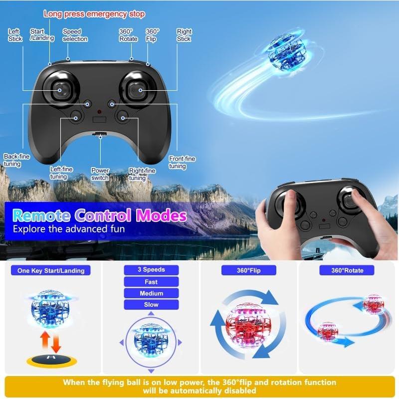 Bola Flotante 2025 Genérico Azul Dron Control Remoto 360°