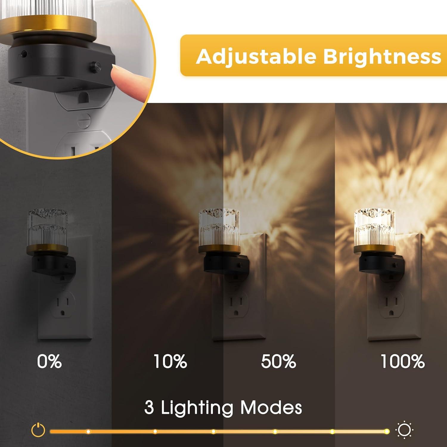 Luz Nocturna LED LOHAS 2 Paquete 3000K Sensor Automático