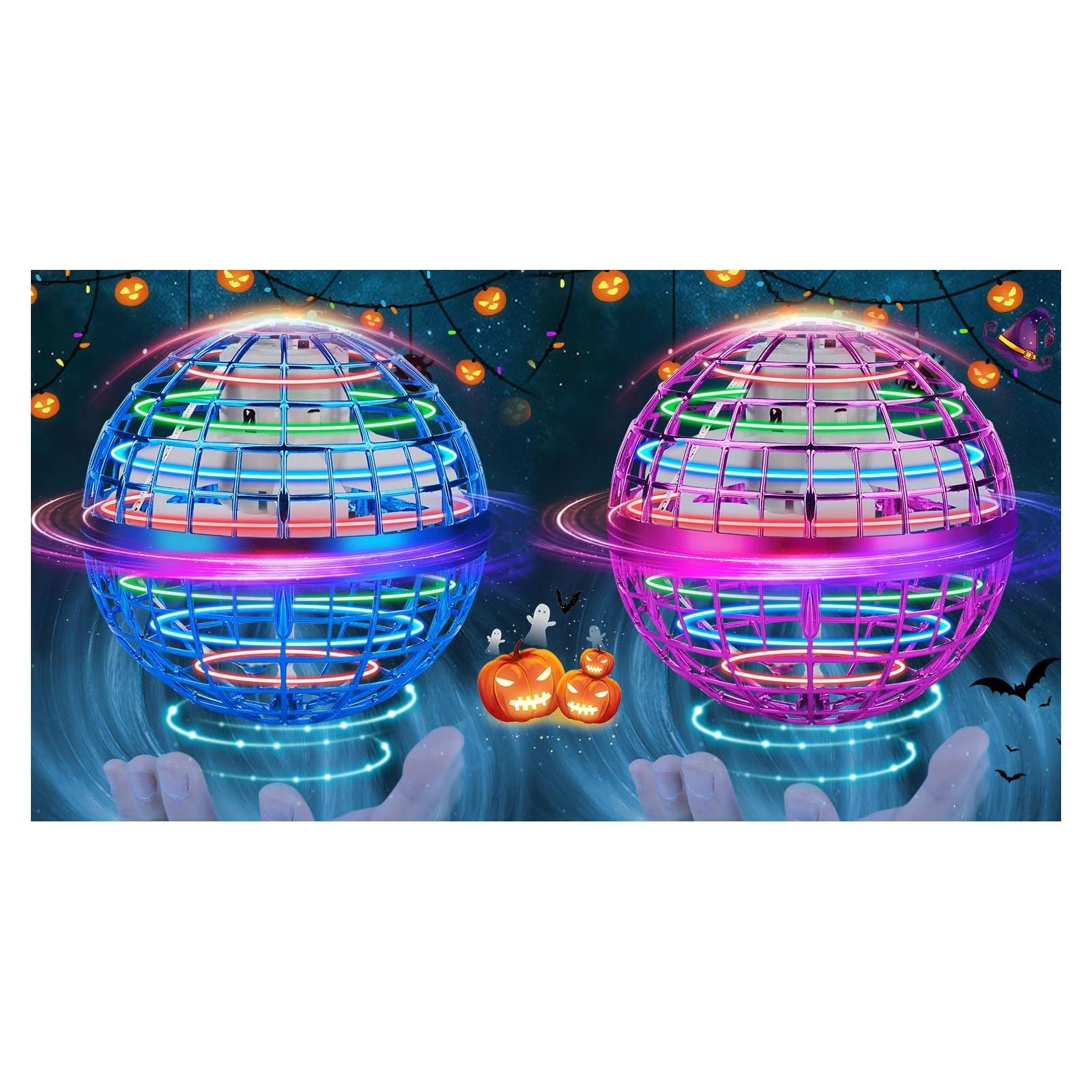 Bola Orbital Voladora M&HONG con Luces LED - Juguete 2024