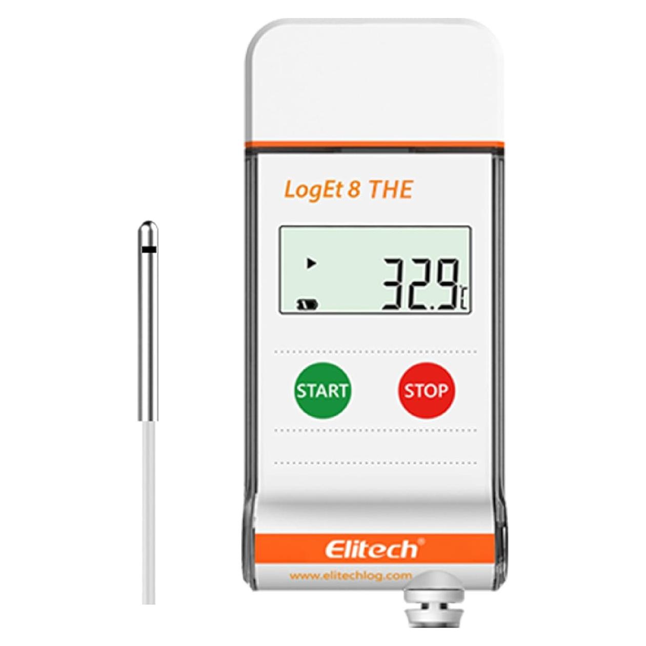 Registrador de Datos Elitech LogEt 8 THE Temperatura y Humedad