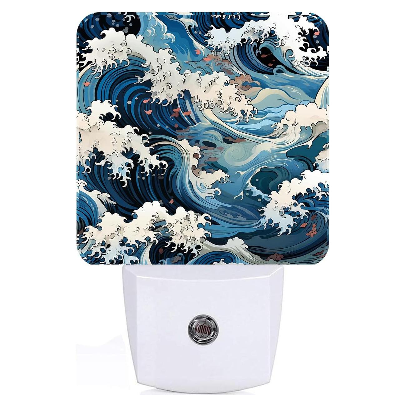 Luz Nocturna Enchufable FSHVQKD Movimiento de Olas 0.5W