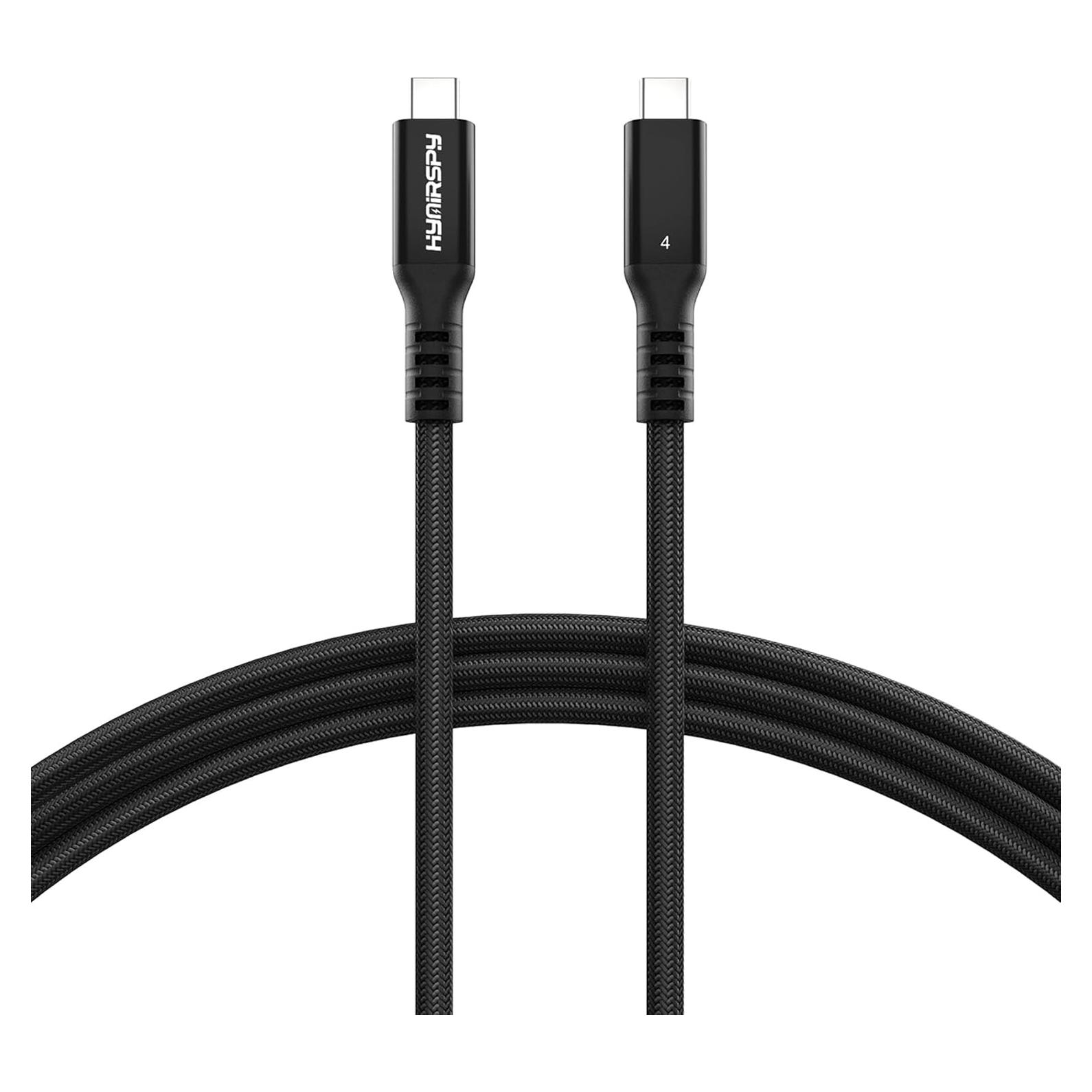 Cable Thunderbolt 4 HYairspy 1m 40Gbps USB-C 240W Carga Rápida