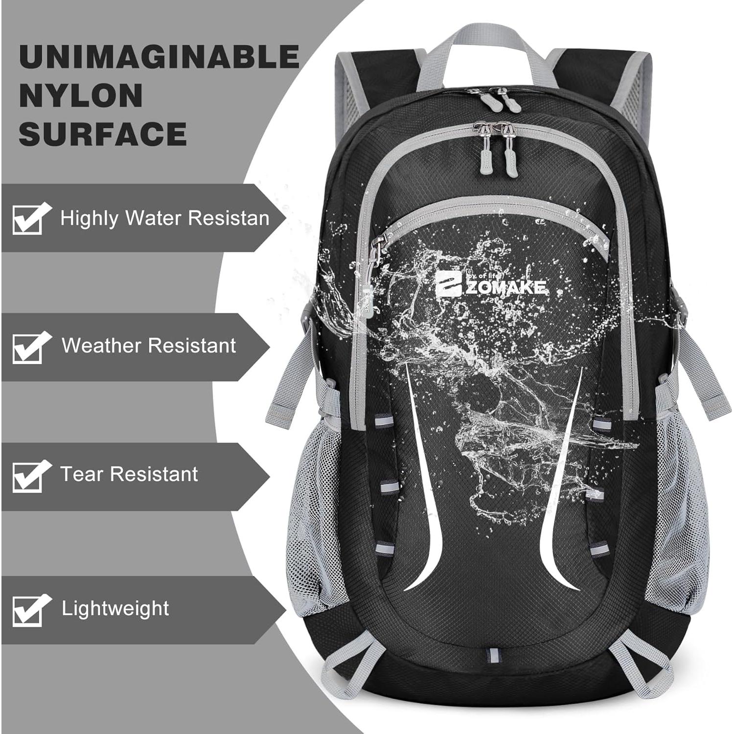 Mochila Plegable ZOMAKE 35L Resistente al Agua para Senderismo