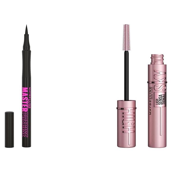 Paquete Maybelline: Máscara Sky High + Delineador Líquido Negro