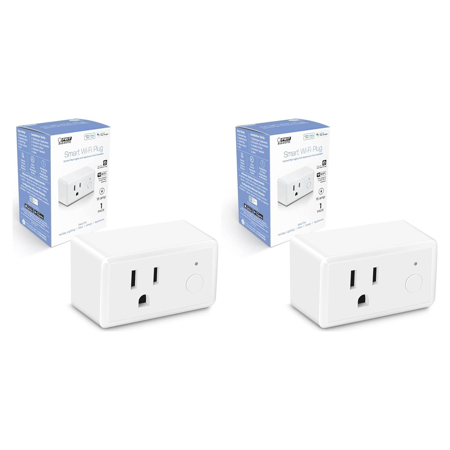 Enchufe Inteligente Feit Electric WiFi 15A Control Remoto (2 Pcs)