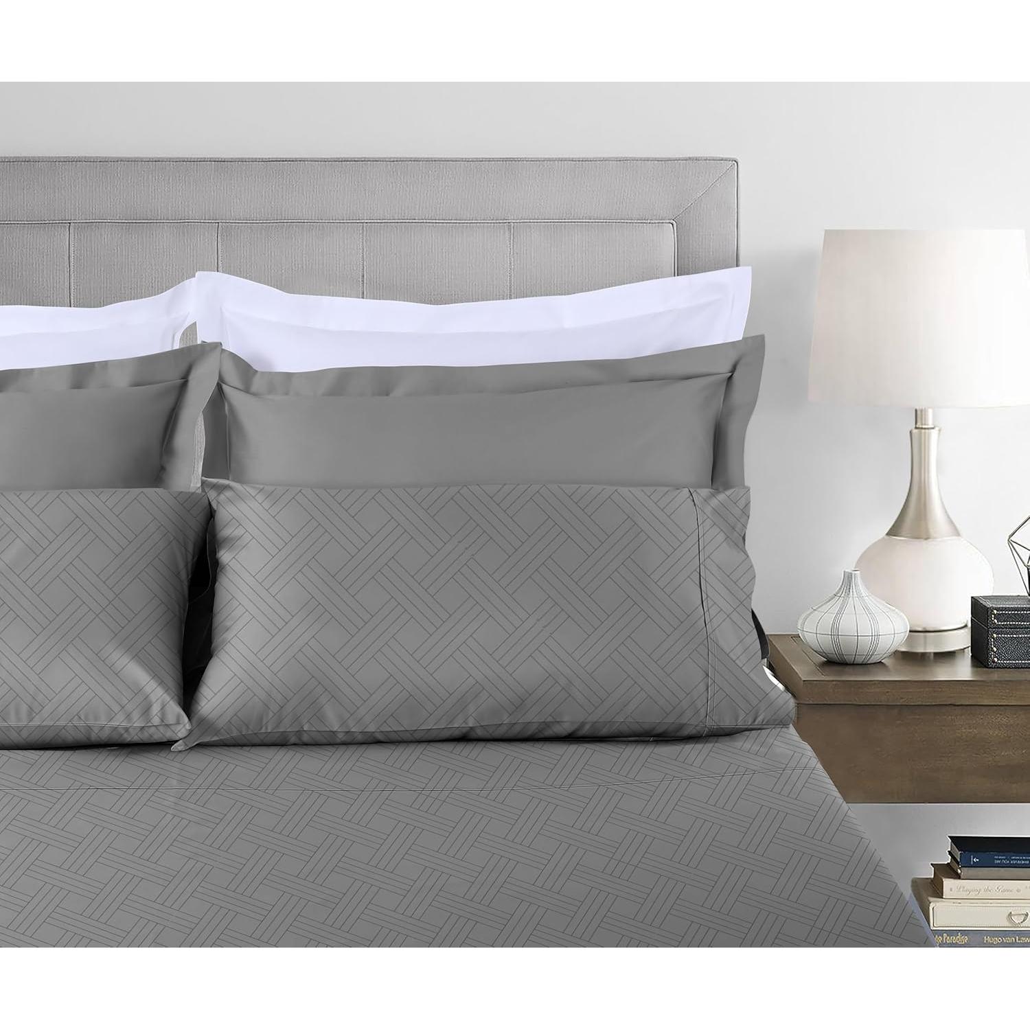 Juego de Sábanas Twin Threadmill 800 Hilos Jacquard Algodón