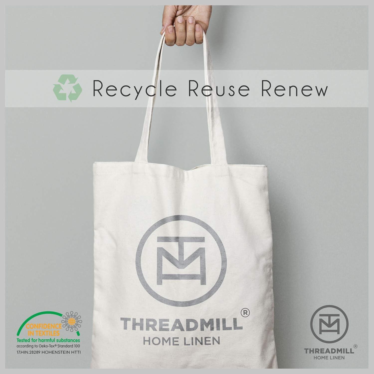 Juego de Sábanas Twin Threadmill 800 Hilos Jacquard Algodón