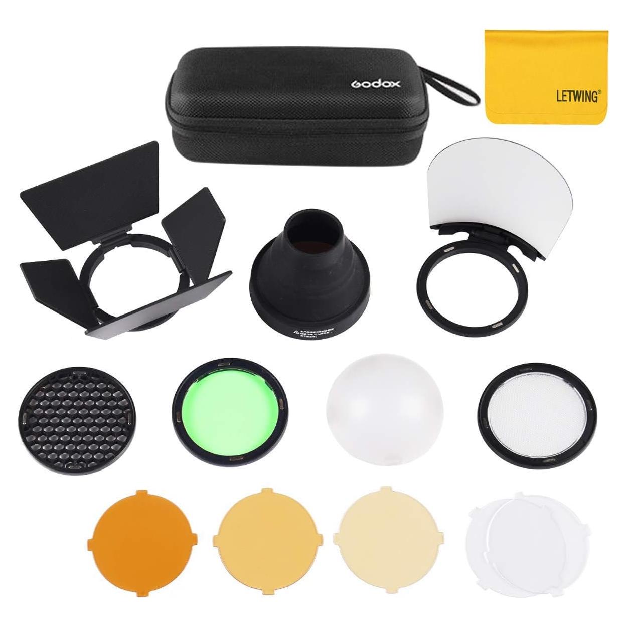 Kit de Accesorios Godox AK-R1 para Flash Redondo V1 AD100 Pro