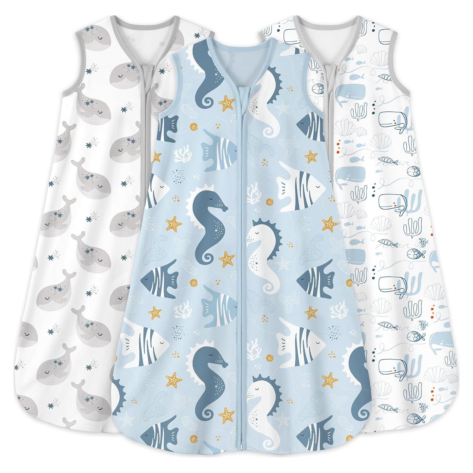 Saco de Sueño para Bebés Yoofoss 0-6 Meses 0.5 Tog Algodón