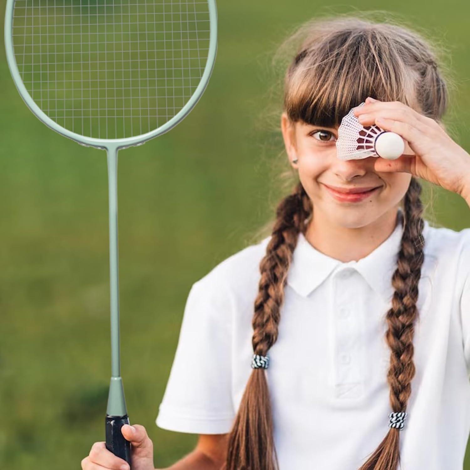Conjunto de 4 Raquetas de Bádminton Senston YP-1100 - Fibra de Carbono, 6 Volantes, Bolsa
