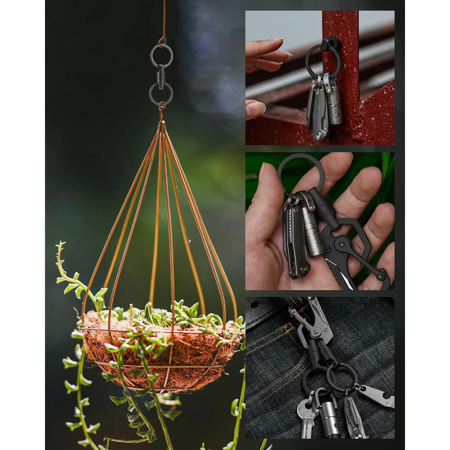 Conector de Llave Magnético KeyUnity KA45 de Titanio 9.07 kg