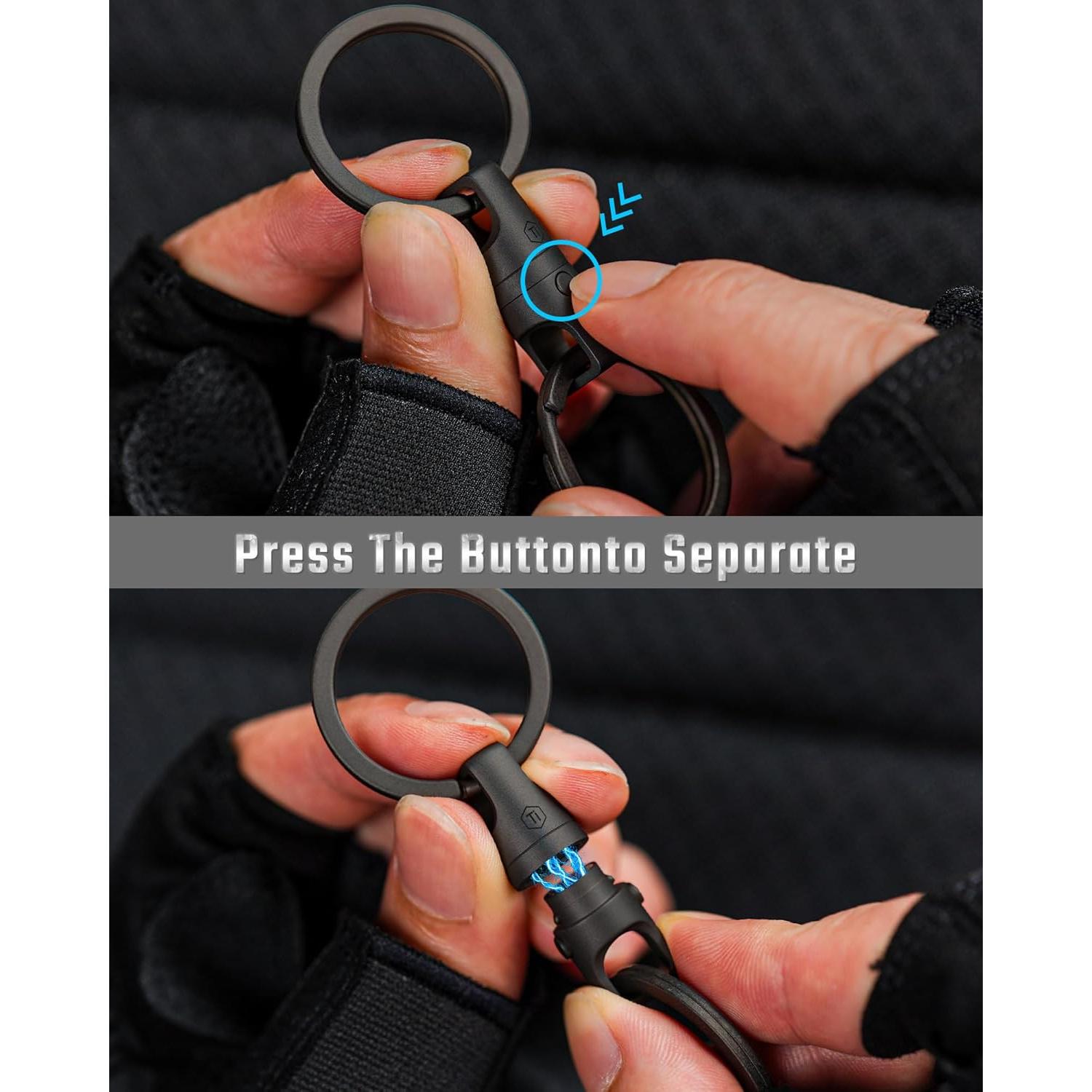 Conector de Llave Magnético KeyUnity KA45 de Titanio 9.07 kg