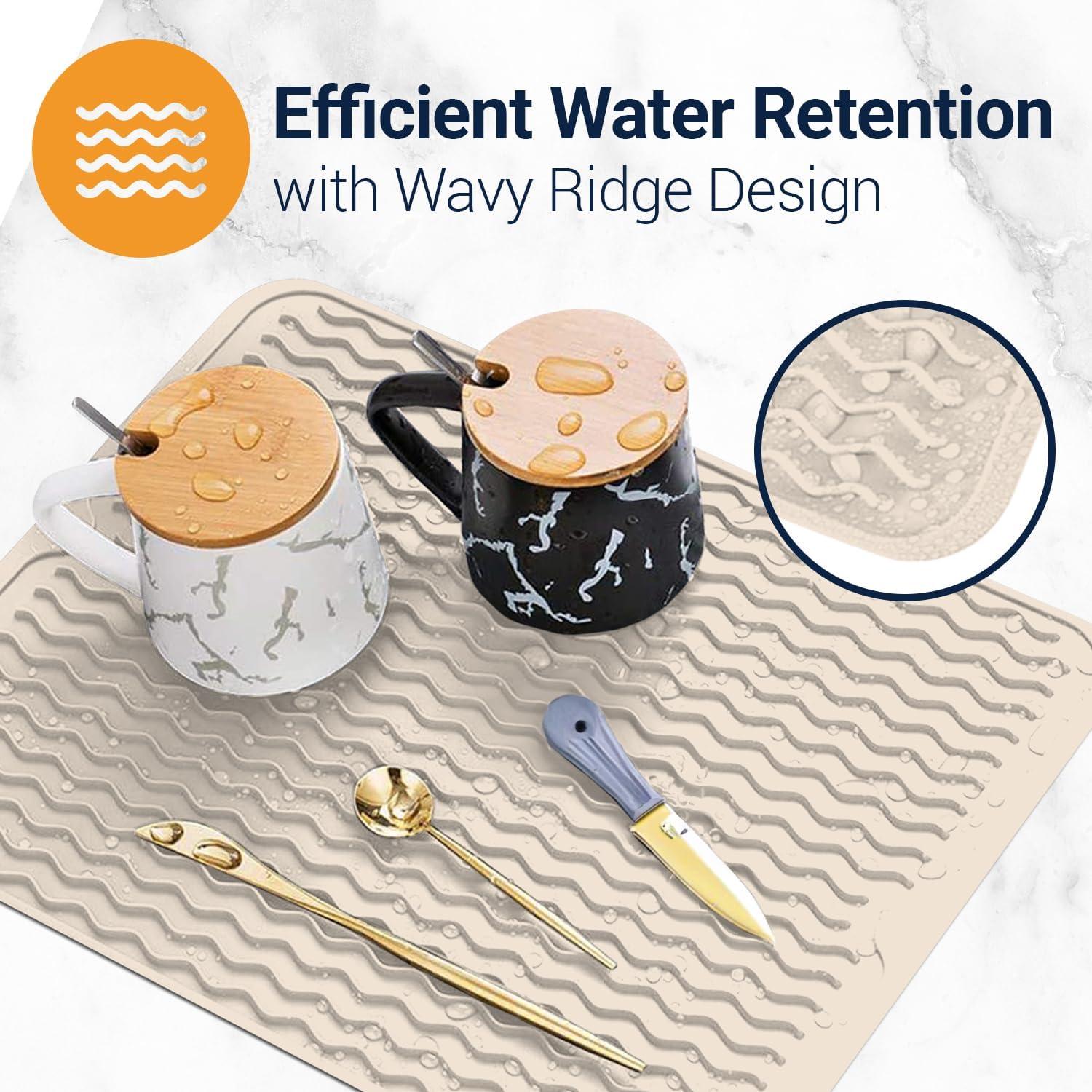 Alfombrilla de Secado de Platos Silicona Linda's Essentials 40.6x30.5cm