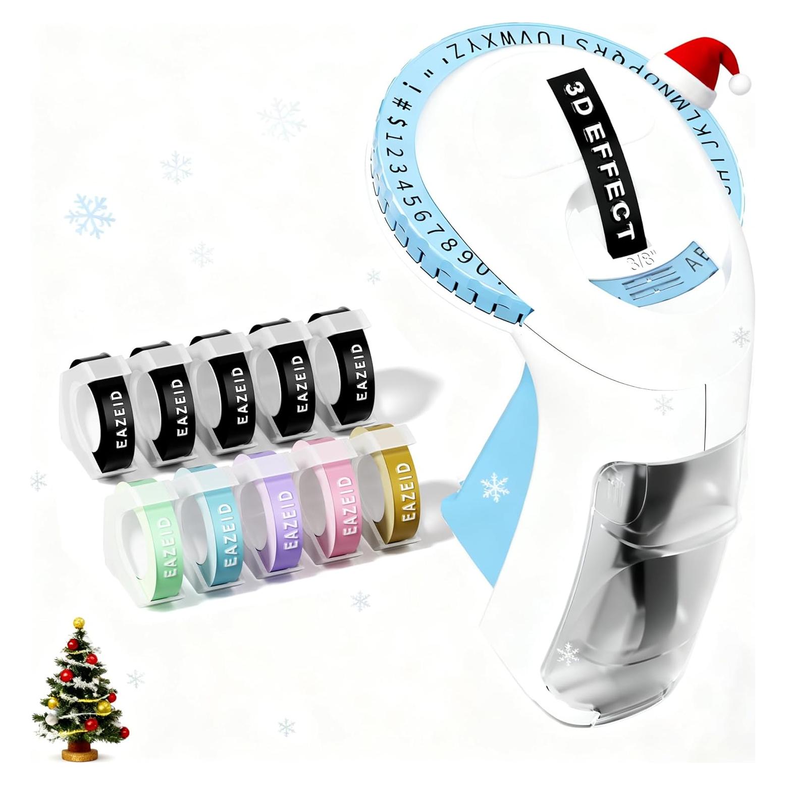 Máquina Manual de Etiquetas en Relieve EazeID 3D con 10 Cintas