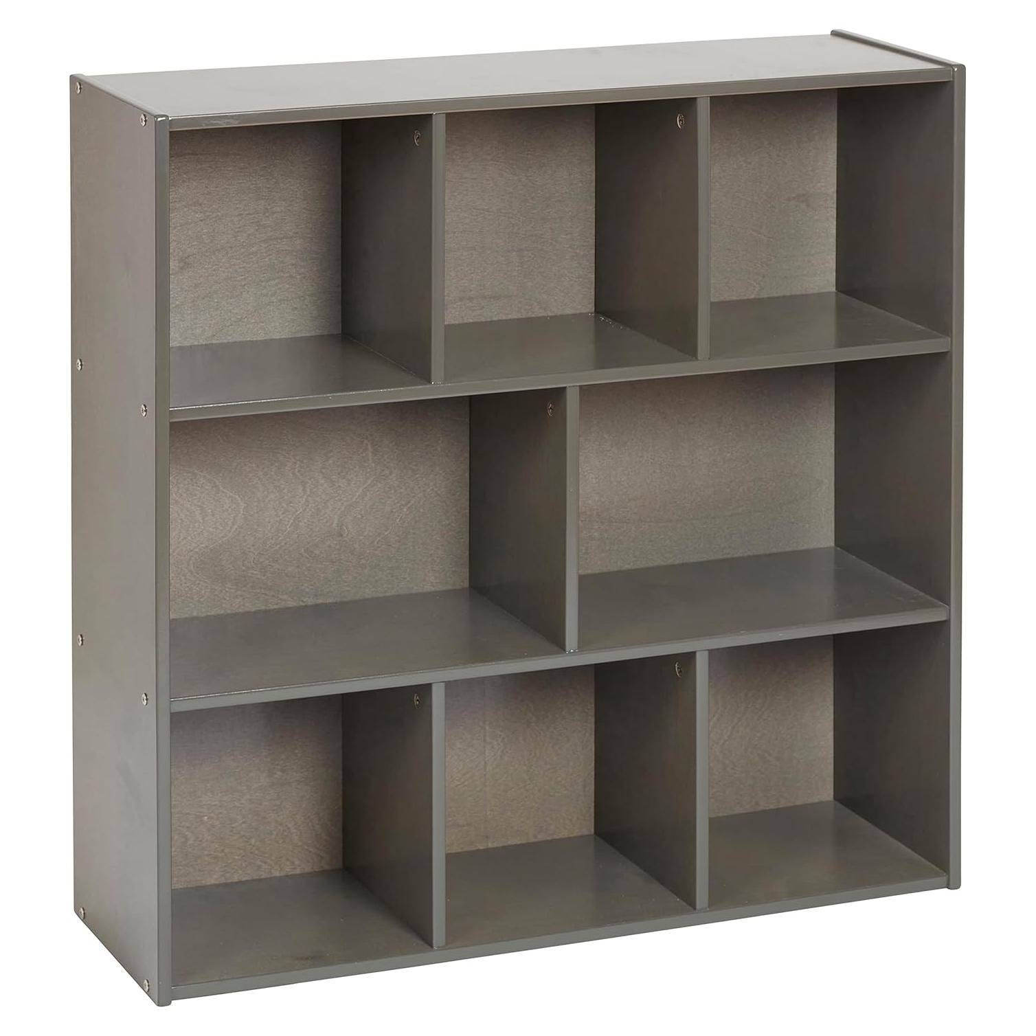 Armario de Almacenamiento ECR4Kids 8 Compartimentos Gris 91cm