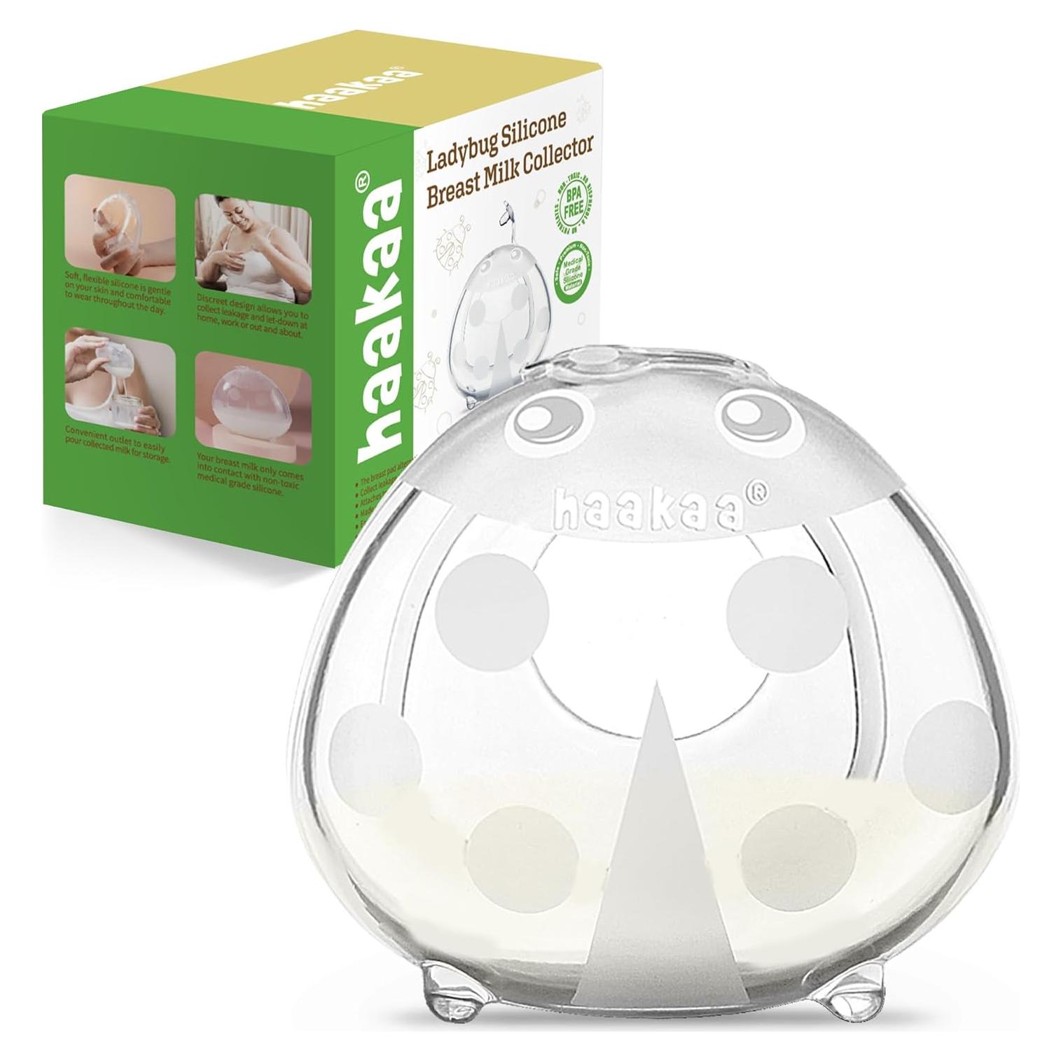 Colector de Leche Materna Haakaa Ladybug 40ml - Silicona Suave