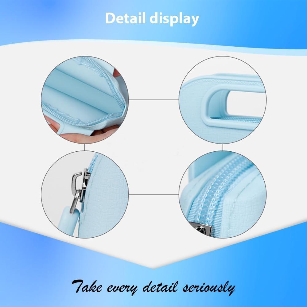 Bolsa de Maquillaje de Viaje Marhaliya Azul Silicona Impermeable