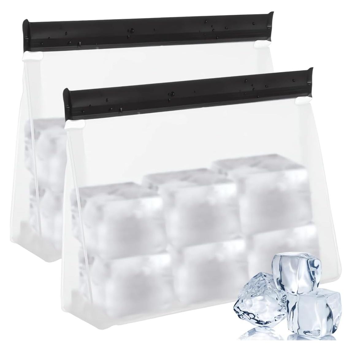 2PCS Bolsa de Almacenamiento de Hielo Reutilizable USEDGDIG