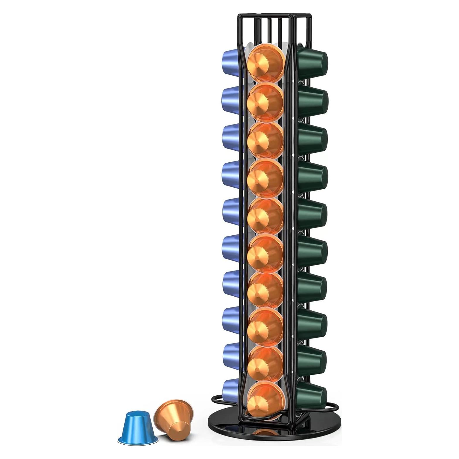 Organizador de Cápsulas de Café ZECENN para Nespresso - Negro, 40 Cápsulas