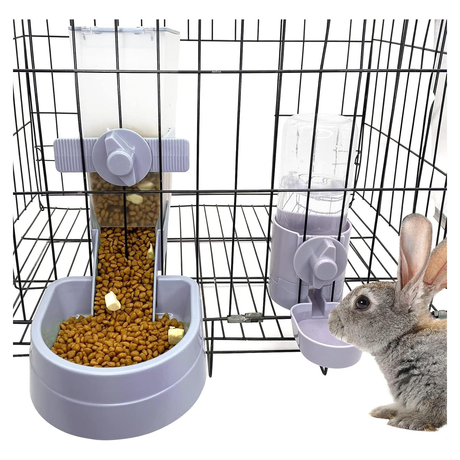 Dispensador de Agua y Comida Automático Kathson 2L para Conejos y Gatos