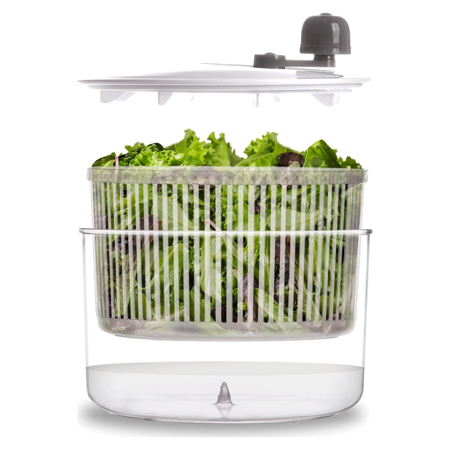 Escurridor de Ensalada BINO 2.6L Manual con Tazón y Colador